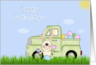 Great Grandson, Easter Truck card