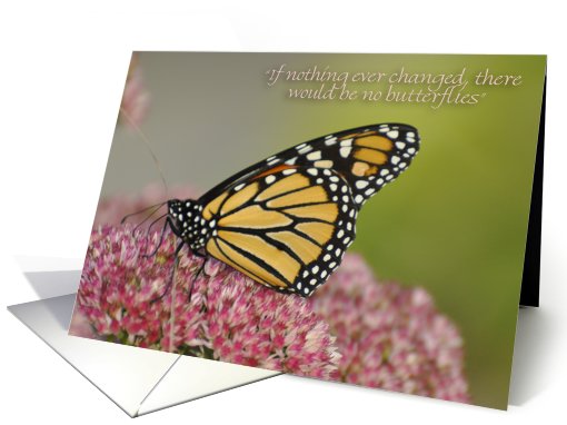 Butterfly change, Thinking of You card (808852)