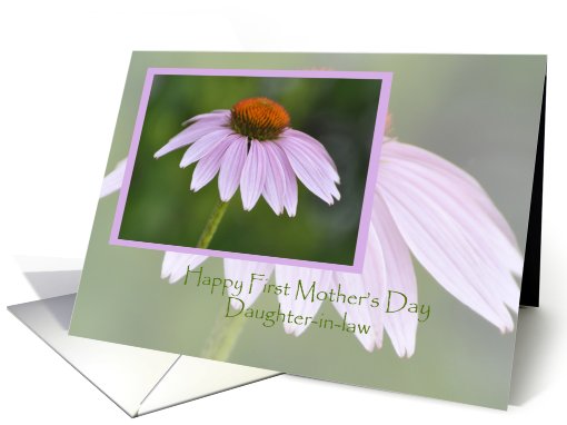 Coneflower, Happy First Mother's Day Daughter-in-law card (809292)