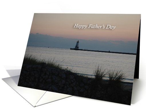 Happy Father's Day, Evening Lighthouse card (815074)
