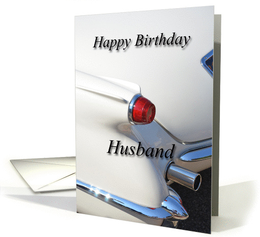 Happy Birthday Husband, classic car card (838226)