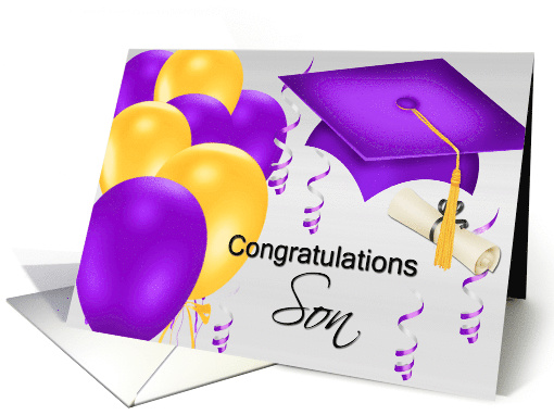 Congratulations For Graduating Son, Graduation Cap,... (923207)