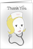 Thank You Urology Nurse, Nurse, stethoscope card