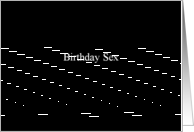Simply Black - Birthday Sex card