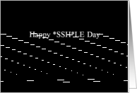 Simply Black - Happy *SSH*LE Day card