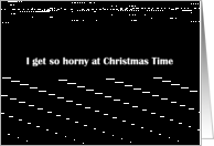 Simply Black - I get so horny at Christmas Time card