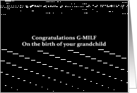 Simply Black - Congrats G-MILF birth of grandchild card