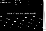 Simply Black - MILF it’s the End of the World card