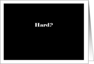 Hard - Simply Black card