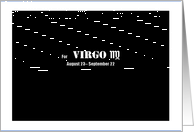 Virgo - Simply Black card