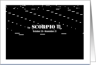 Scorpio - Simply Black card