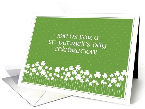 Shamrock Garden St. Patrick's Day Party card (1205746)
