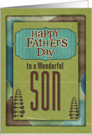 Happy Father’s Day Wonderful Son Trees and Frame card