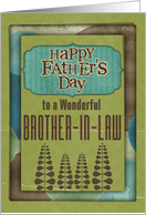 Happy Father’s Day Wonderful Brother-in-Law Trees and Frame card