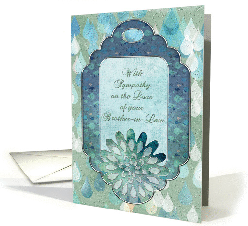 With Sympathy on the Loss of your Brother-in-Law Raindrops card