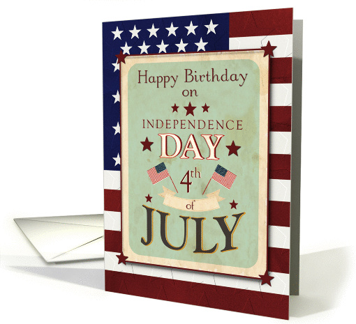 Happy Birthday on the 4th of July Independence Day Stars... (1238738)