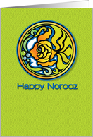 Happy Norooz Persian New Year Goldfish card