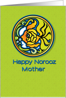 Happy Norooz Mother Persian New Year Goldfish card