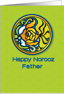 Happy Norooz Father Persian New Year Goldfish card