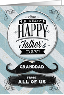 Happy Father’s Day Granddad from All of Us Vintage Distressed Mustache card