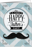 Happy Father’s Day Vintage Distressed Mustache card