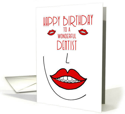 Happy Birthday to Dentist Big Smiles card (1270234)