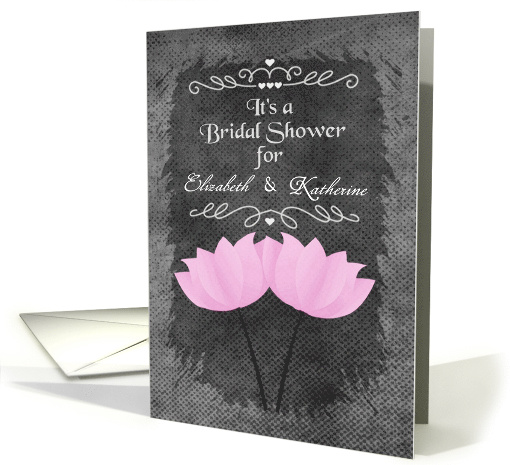 Bridal Shower Invitation for Brides to Be Custom Names... (1271636)