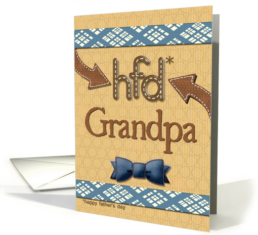 Father's Day for Grandpa Fun Bowtie Masculine Patterns... (1366514)