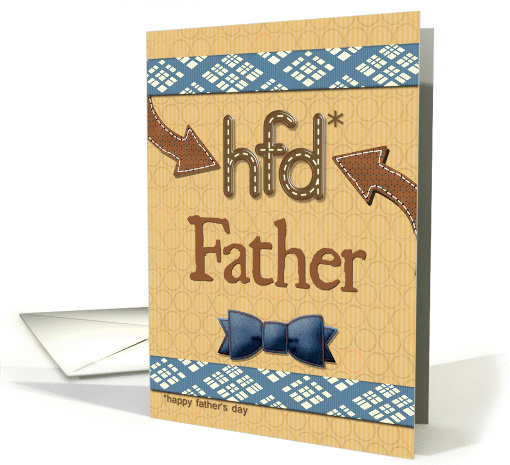 Father's Day for Father Fun Bowtie Masculine Patterns card (1366522)