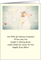 Mother’s Day for Daughter’s Mother-in-Law Little Girl Dreaming card