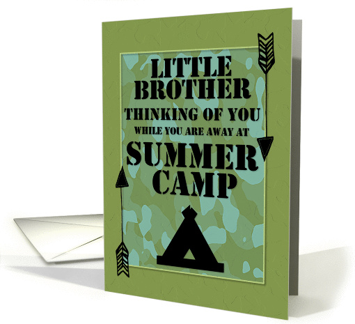 Thinking of You Little Brother Away at Summer Camp Camo... (1386600)