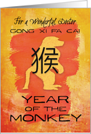 Chinese New Year to Doctor Year of the Monkey Gong Xi Fa Cai card
