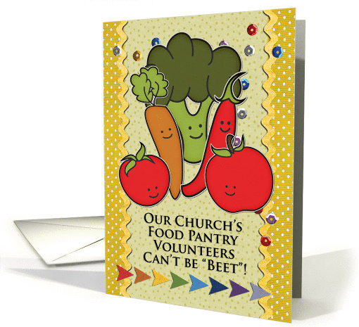 Thank You Church Food Pantry Volunteers Colorful Veggies... (1419328)
