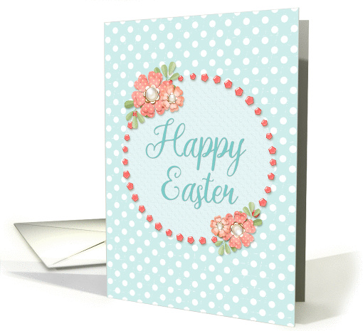 Happy Easter Holiday Flowers and Polka Dots Scrapbook... (1423294)