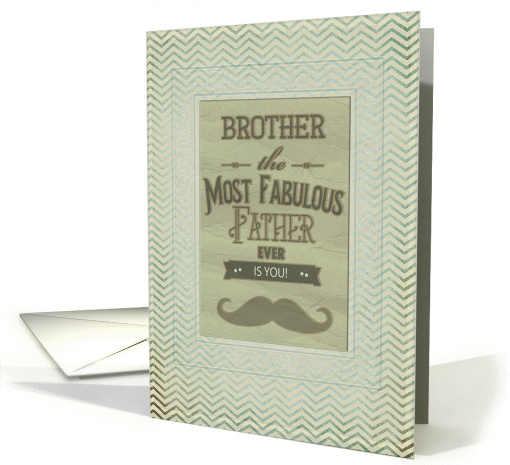 Happy Father's Day Brother Fabulous Father Vintage... (1429752)