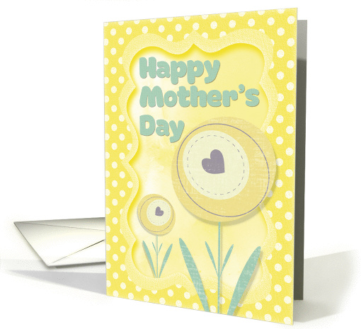 Happy Mother's Day Stylized Flowers and Polka Dots... (1431876)