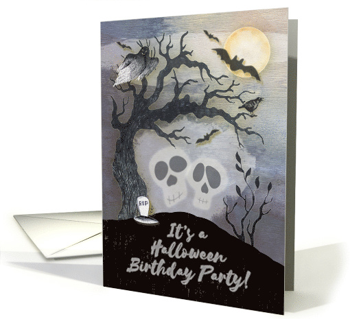 Halloween Birthday Party Invitation Creepy Woods with... (1453010)