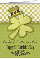Happy St. Patrick’s Day to Brother and Brother-in-Law Shamrock card