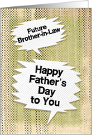 Happy Father’s Day to Future Brother-in-Law Masculine Grunge card