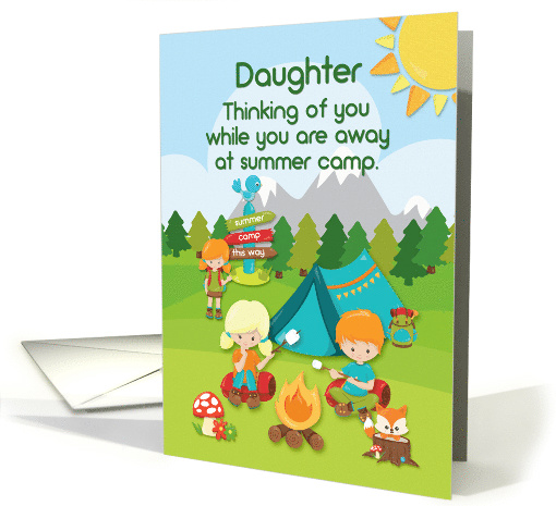 Thinking of You at Summer Camp Daughter Campers card (1471474)