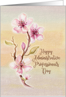 Happy Administrative Professionals Day Thank You Pretty Blossoms card