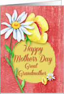 Happy Mother’s Day to Great Grandmother Pretty Watercolor Flowers card