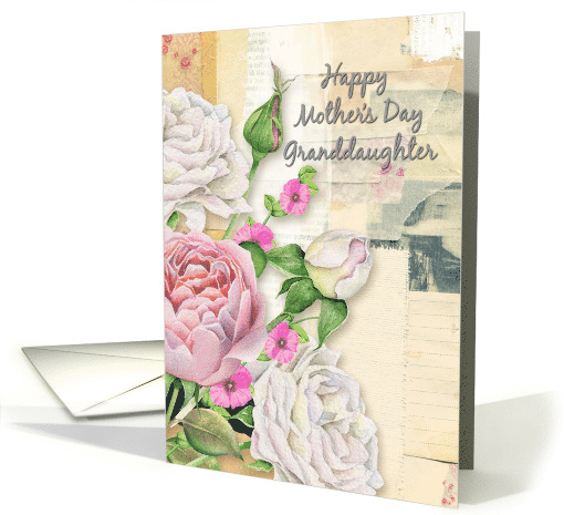 Happy Mother's Day Granddaughter Vintage Look Flowers... (1476062)