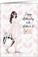Happy Mother’s Day to the Mother to Be Young Modern Woman card