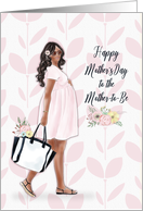 Happy Mother’s Day to the Mother to Be Young African American Woman card