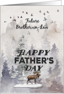 Happy Father’s Day to Future Brother in Law Woodland Scene card