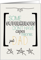 Happy Father’s Day Superhero Word Art card