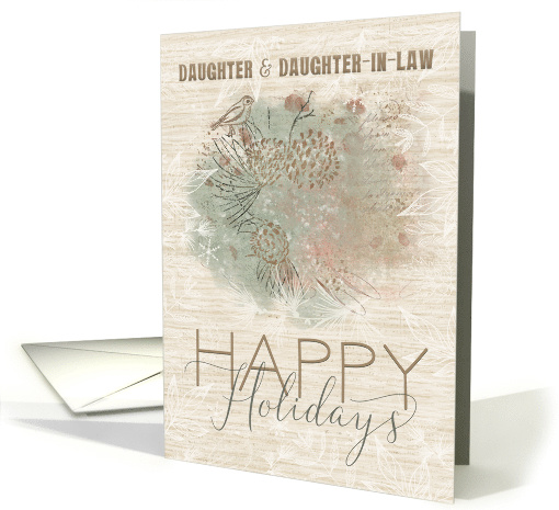 Happy Holidays to Daughter and Daughter in Law Pine Tree... (1579978)