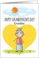 Happy Grandparents Day to Grandma with Sunny Day Scene card
