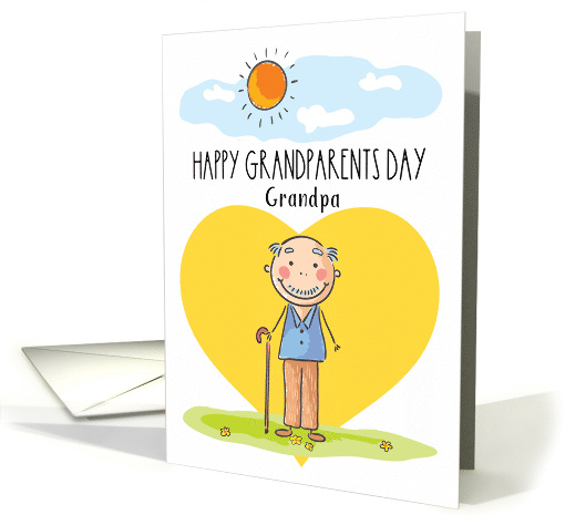 Happy Grandparents Day to Grandpa with Sunny Day Scene card (1632740)